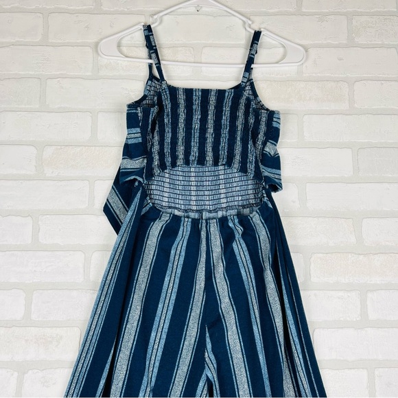 Super Cute Boho Hippie Romper Pantsuit, Shades of Blue, Travel, Summer‎ Size 7-9 - Picture 8 of 13